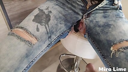 Ripped her jeans and forced to fuck